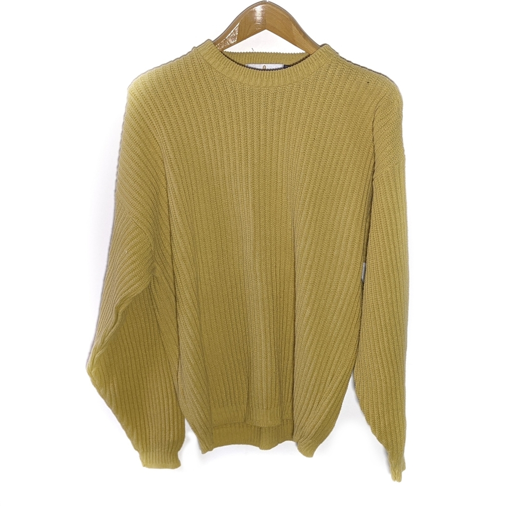 NWT Bill Blass Men's Knit Pullover 100% cotton Sweater Grandpa S XL